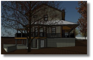 Stilwell, KS Residence
-proposed view looking north